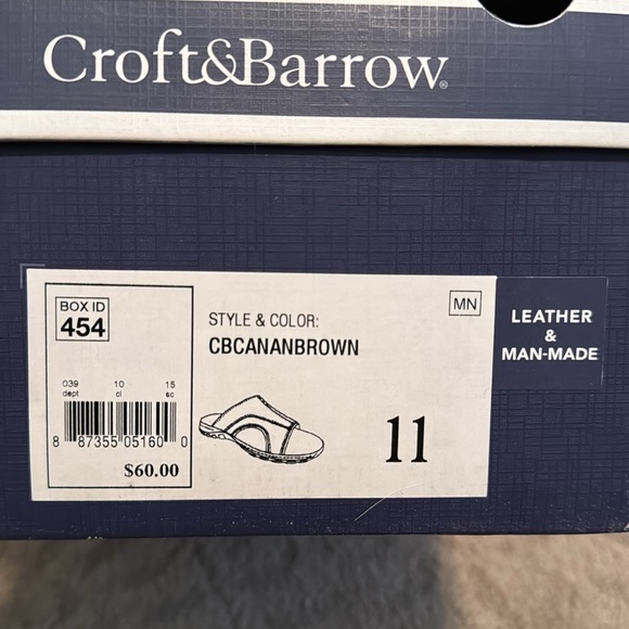 Croft & Barrow Men's Brown Sandals - Picture 6 of 6